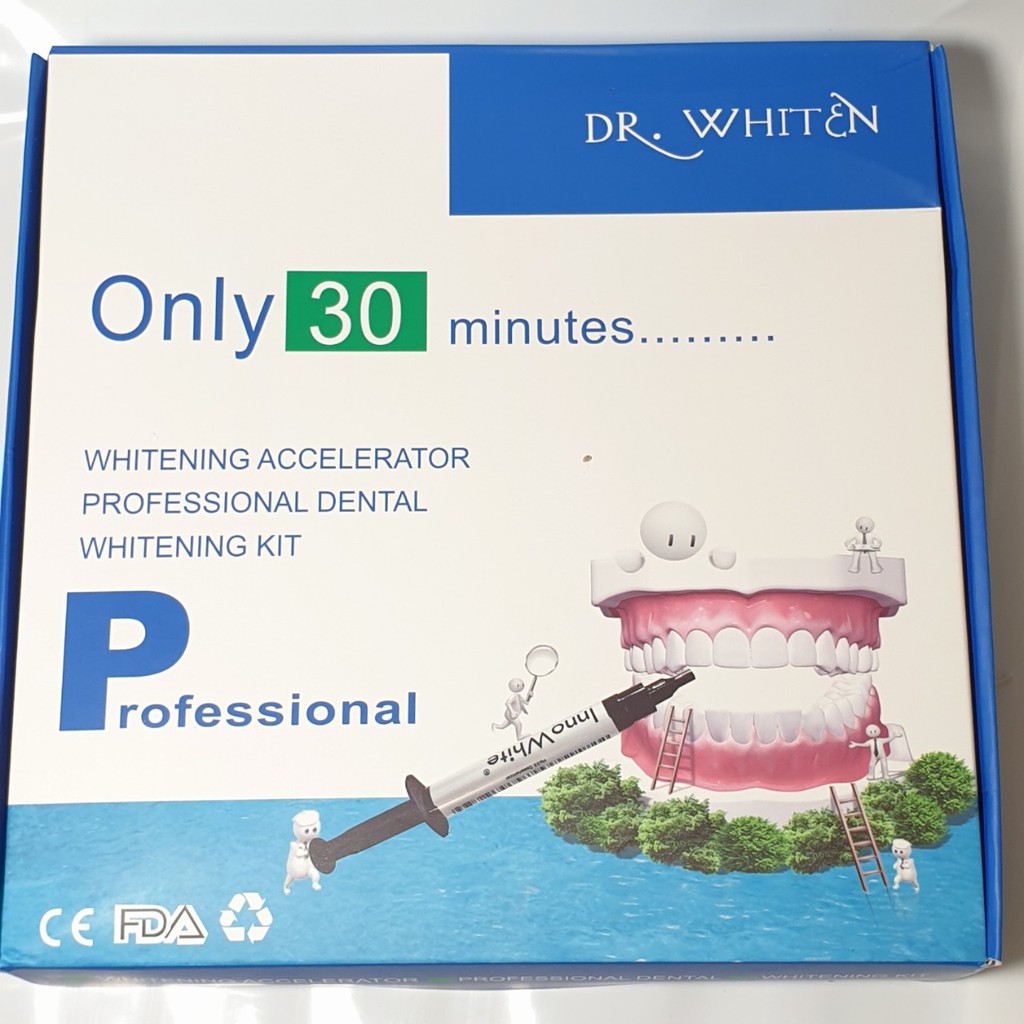 Bộ Kit tẩy Trắng Răng nhanh và hiệu quả Dr.Whiten Drwhiten trong 30 phút dùng trong Nha Khoa, Spa Thẩm Mỹ Viện