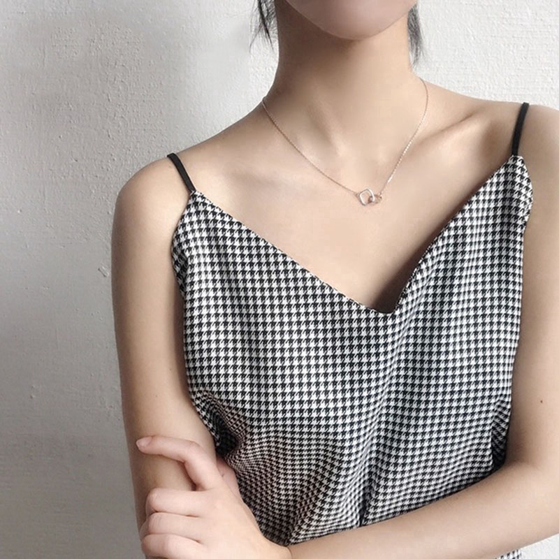 Vòng Cổ Tinh Tế Của Phụ Nữ Đàn Bà Hình Học Vòng Cổ Chuỗi Xương đòn Women Geometric Clavicle Chain Pendant Necklace