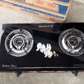 Bếp ga đôi mặt kính combo 11c