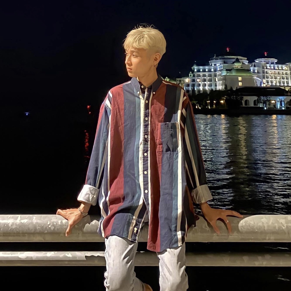 Áo sơ mi kaki tay ngắn và dài 2hand unisex nam nữ