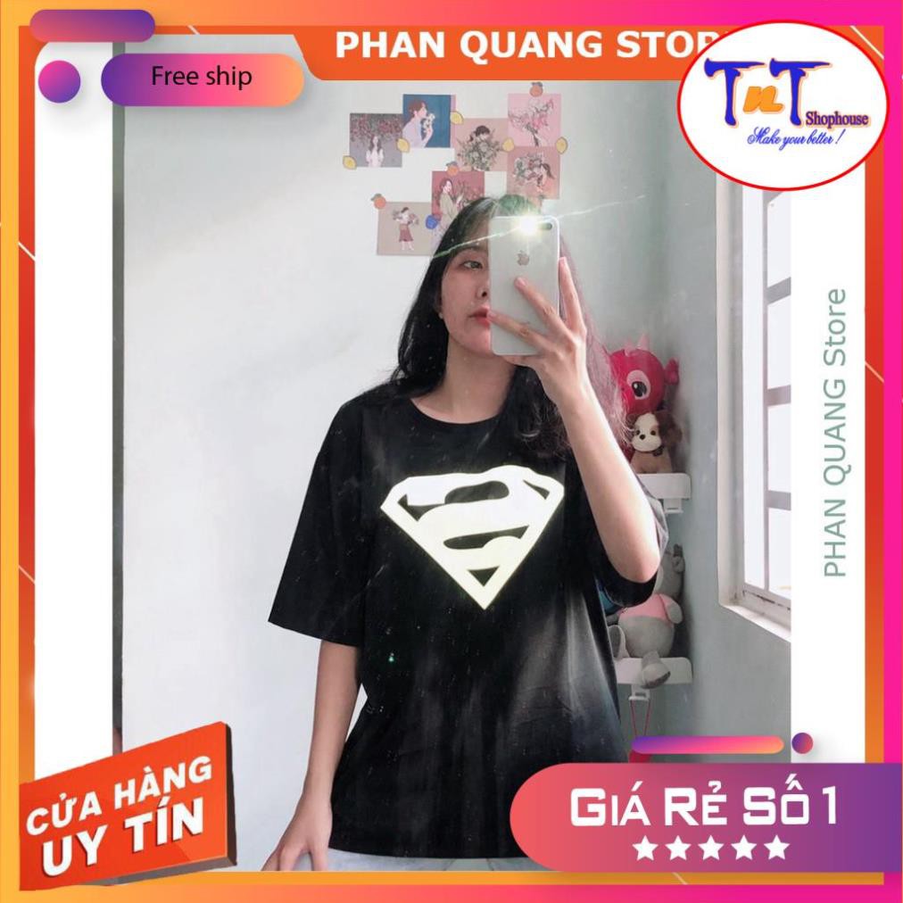 [GIÁ GÓC] TCPQ50 - Áo Thun Ti Ci Phản Quang Superman phong cách Hàng quốc