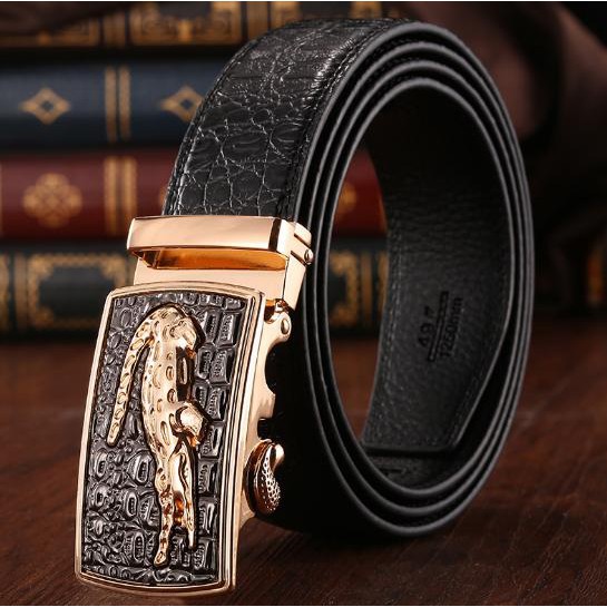 Dây nịt,Thắt lưng nam da cao cấp nhập khẩu dập vân cá sấu sang trọng dây đen  kimoanh0147