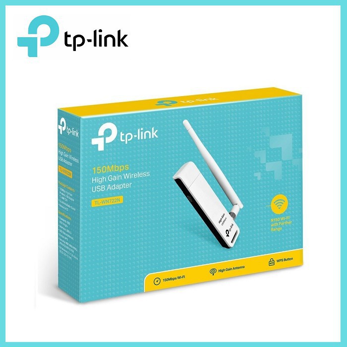 USB thu Wifi TP-Link TL-WN722N Chính hãng (Có anten, 150Mbps)