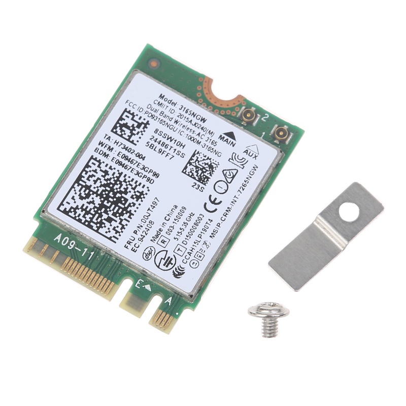 Thẻ WiFi Băng Tần Kép Không Dây 3165 3165NGW 802 11ac NGFF Cho M 2 Adapt