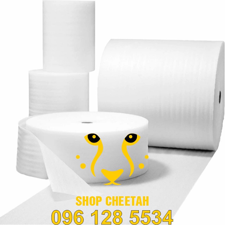 [Cuộn 150m x 25cm] Xốp mút trắng 2mm chống sốc cho hàng hóa dễ vỡ – Màng xốp Foam dùng trong vận chuyển hàng và lót sàn