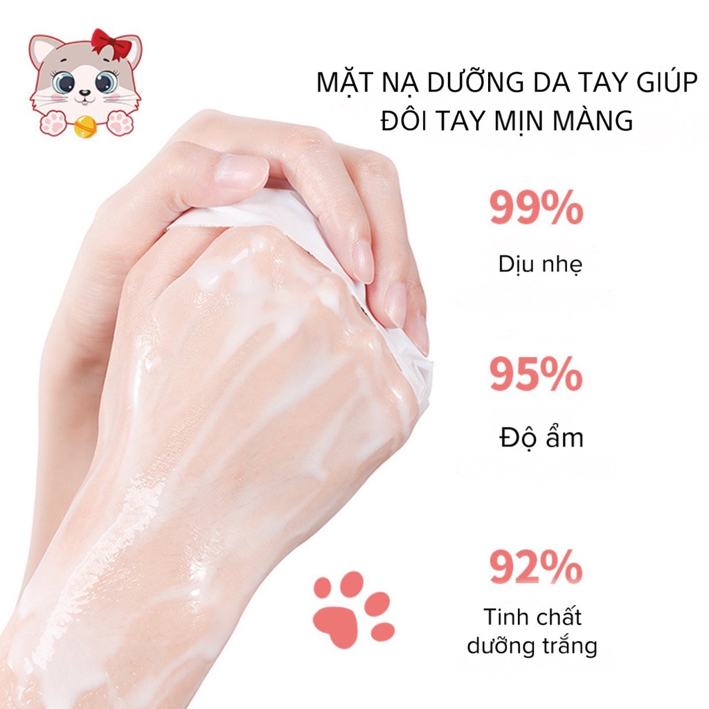 Mặt nạ dưỡng ẩm tay chân hình dáng dễ thưỡng, tẩy tế bào chết cho Lorea