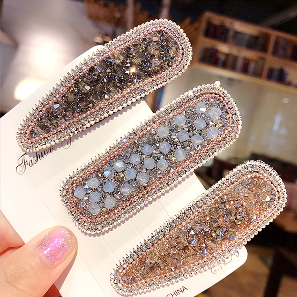 Kẹp Tóc Đính Pha Lê Lấp Lánh Cho Nữ