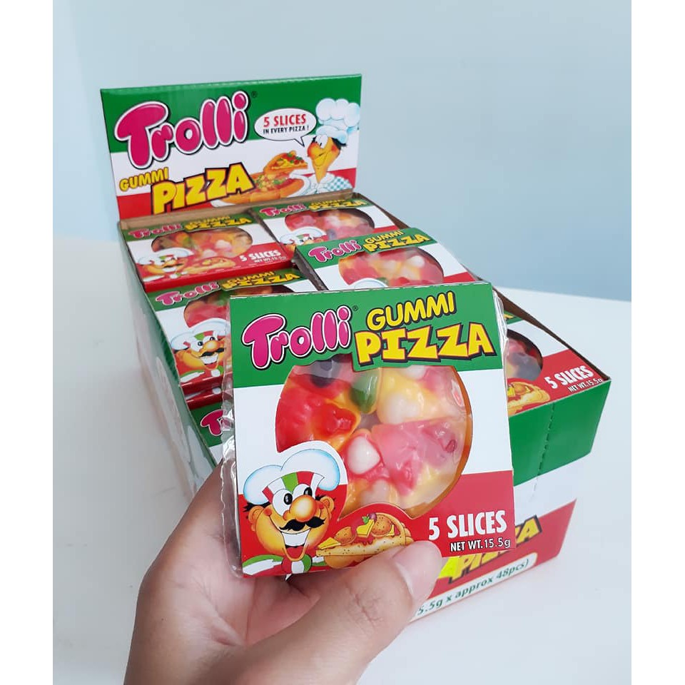 Kẹo Dẻo Pizza Trolli (Hộp 48 Cái)