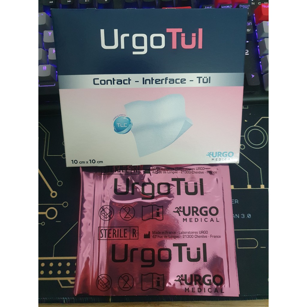 Gạc Trị Bỏng Lưới Vô Trùng Chống Dính Vết Thương URGOTUL (10x10cm) - 1 miếng