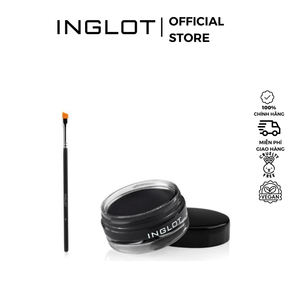 Combo Eyeliner gel + Cọ kẻ mắt Inglot
