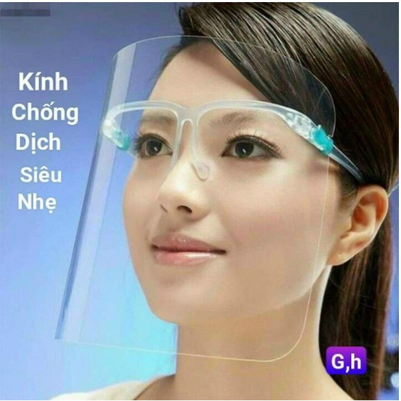 Kính chống dịch phòng dịch bảo vệ chắn giọt bắn trong suốt