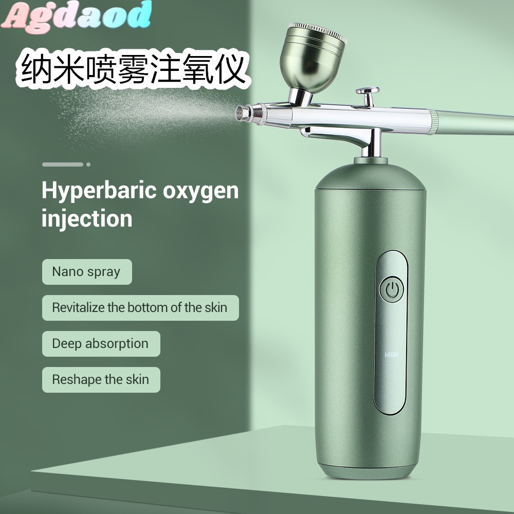 Máy Phun Oxy Nano Cầm Tay Áp Suất Cao Chăm Sóc Da Làm Đẹp Máy phun oxy cầm tay siêu khoẻ loại Máy Phun Nước Oxy Dưỡng Ẩm Micro-nano Bộ súng phun sơn không dây cầm tay mini đa