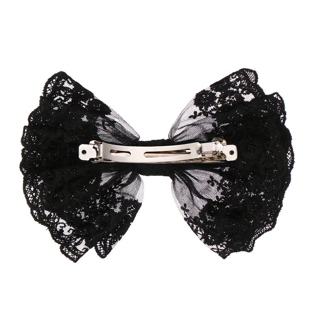 Kẹp Tóc Nơ Màu Trắng Đen Nhiều Kiểu Dáng Lựa Chọn