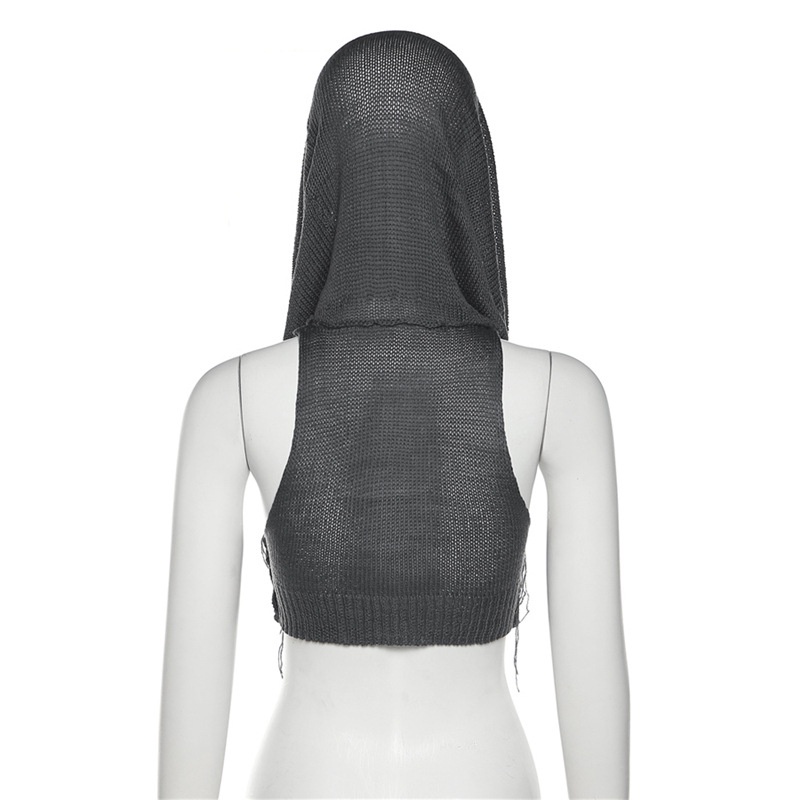 Áo Croptop Dệt Kim Sát Nách Màu Sắc Thanh Lịch