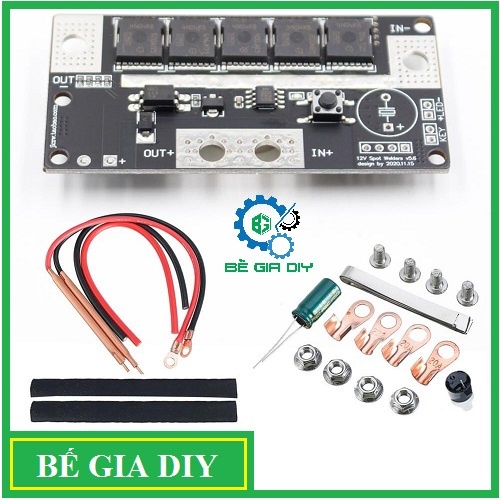 Mạch hàn điểm 12V 5 Cấp (Dùng điện Ắc Quy hoặc Pin)