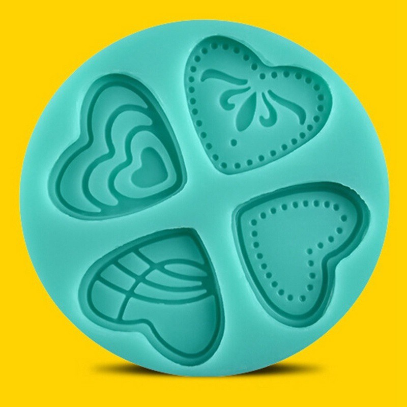 Khuôn silicone làm bánh kẹo hình trái tim