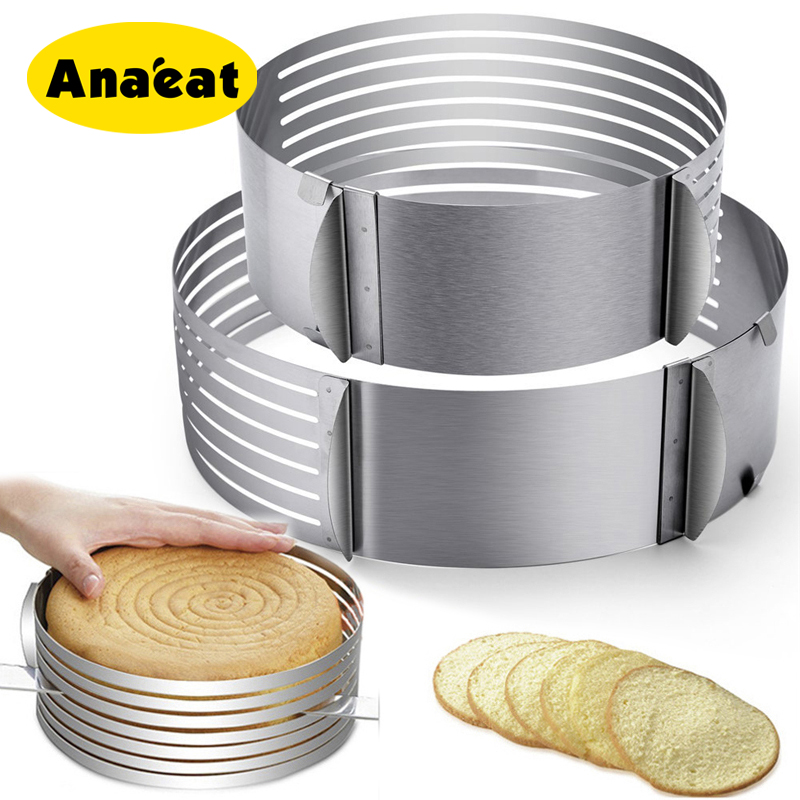 Khuôn Cố Định ANAEAT Hình Tròn Có Thể Điều Chỉnh Tiện Dụng Để Cắt Bánh