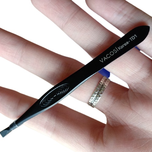 Nhíp nối mi Đầu Bằng Vacosi Flat Tweezers T01 - Vacosi T01