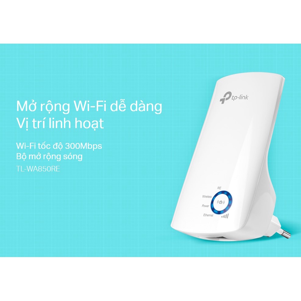 [HMC - Hỏa Tốc] Bộ mở rộng sóng Wi-Fi tốc độ 300Mbps TP-Link TL-WA850RE