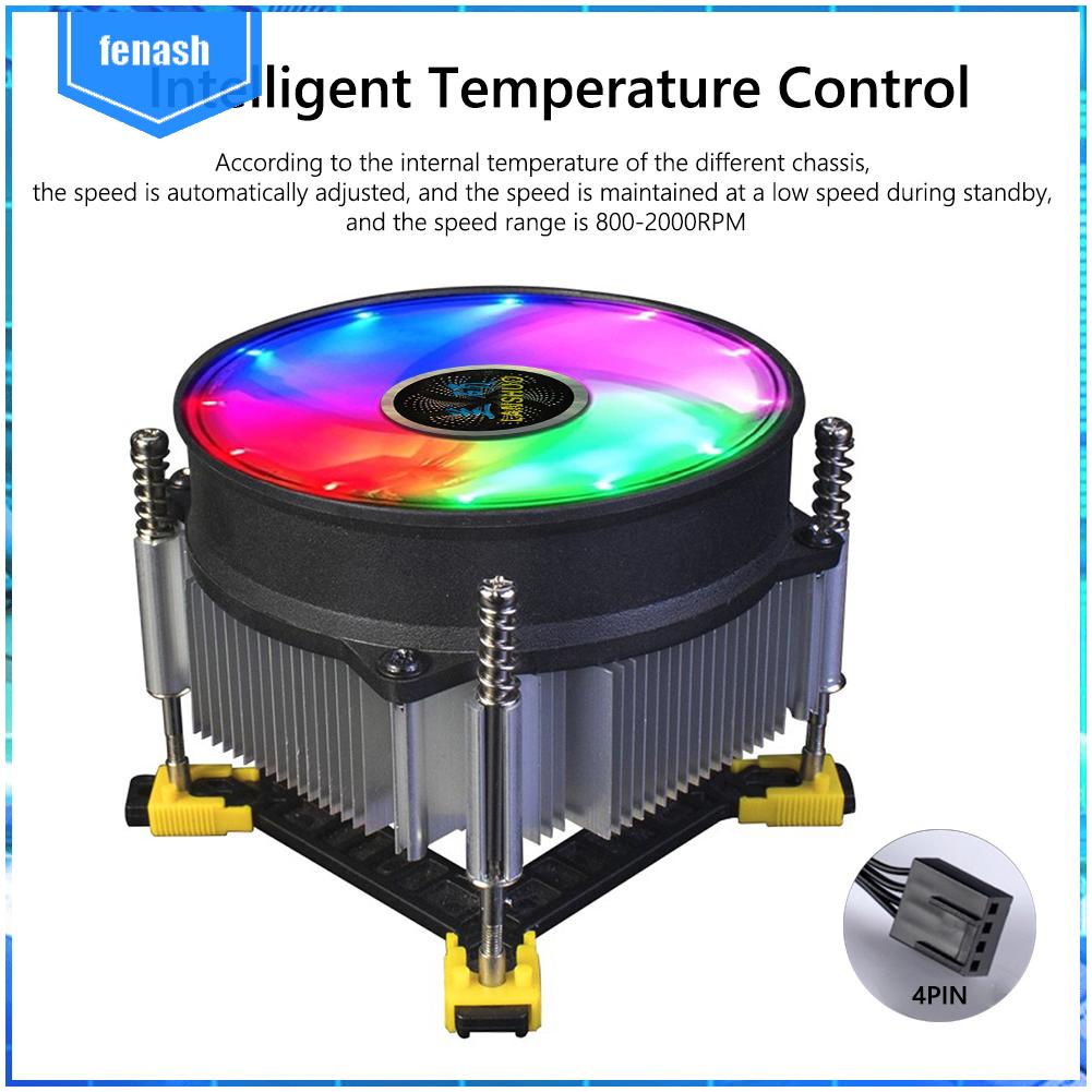 ✪Quạt Tản Nhiệt CPU 4 Pin 9cm Cho Intel LGA 115X/1366