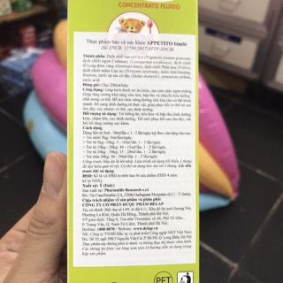 Siro FiToBimBi Appetito - Giúp Trẻ Ăn Ngon, Phát Triển Toàn Diện Cho Trẻ (200ml)