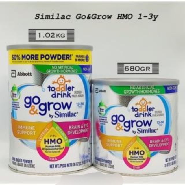[Hang Air]SỮA SIMILAC GO&amp;GROW NON-GMO  MỸ  874Gam Date 7/203