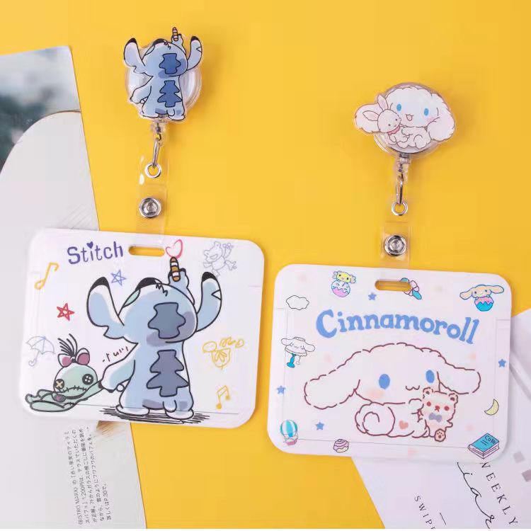 Vỏ Bọc Thẻ Xe Buýt / Y Tá / Bác Sĩ Họa Tiết Hoạt Hình Dễ Thương Có Thể Thu Gọn