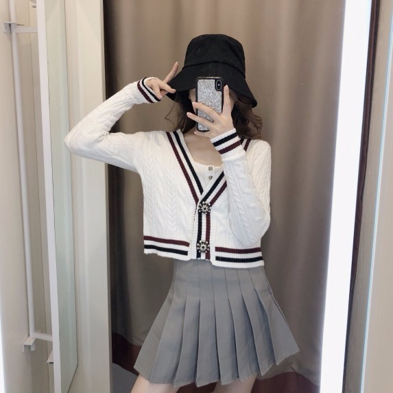 Áo Khoác Len Cardigan Thời Trang Hàn Quốc Cho Nữ