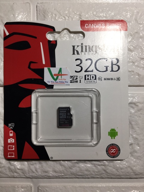Thẻ nhớ 32GB Kingston MicroSD Class10 chính hãng FPT phân phối