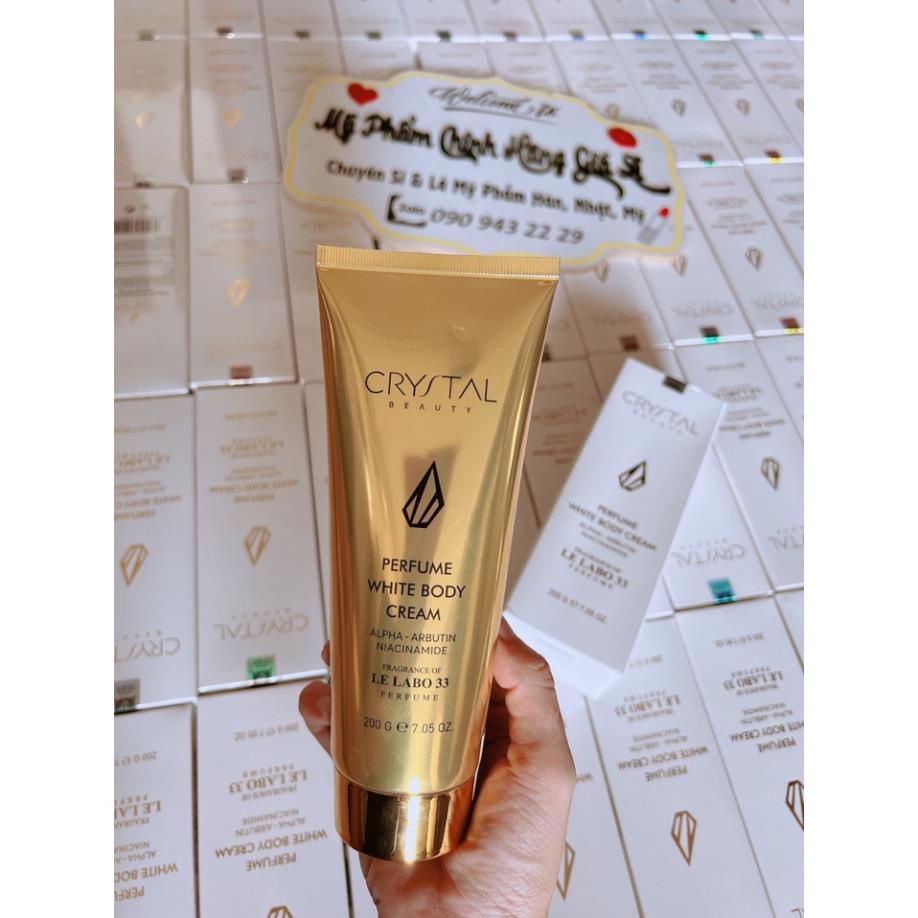 [Hàng Chuẩn]Dưỡng Thể Body Crystal Perfume White Body Cream Hương Nước Hoa Le Labo 33 200g