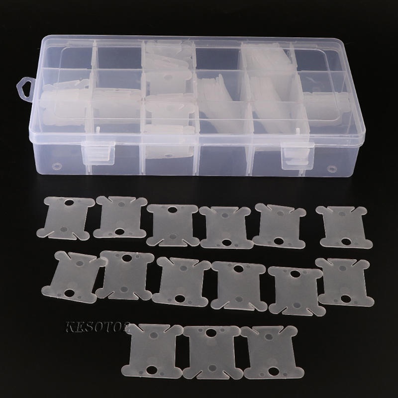 Hộp Nhựa Đựng Chỉ Thêu Kèm 120 Cuộn Chỉ Thêu Kesoto2