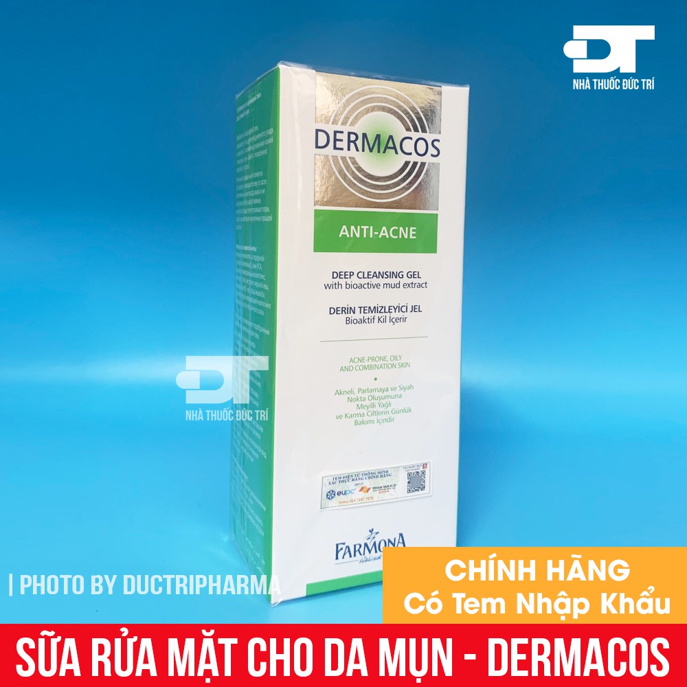 Sữa Rửa Mặt Farmona DERMACOS Deep Cleansing Gel Cho Da Dầu Mụn