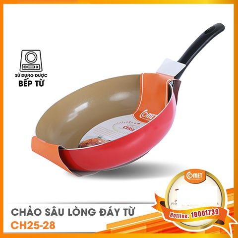 Chảo chống dính cao cấp đáy từ Ceragold Comet CH25-28