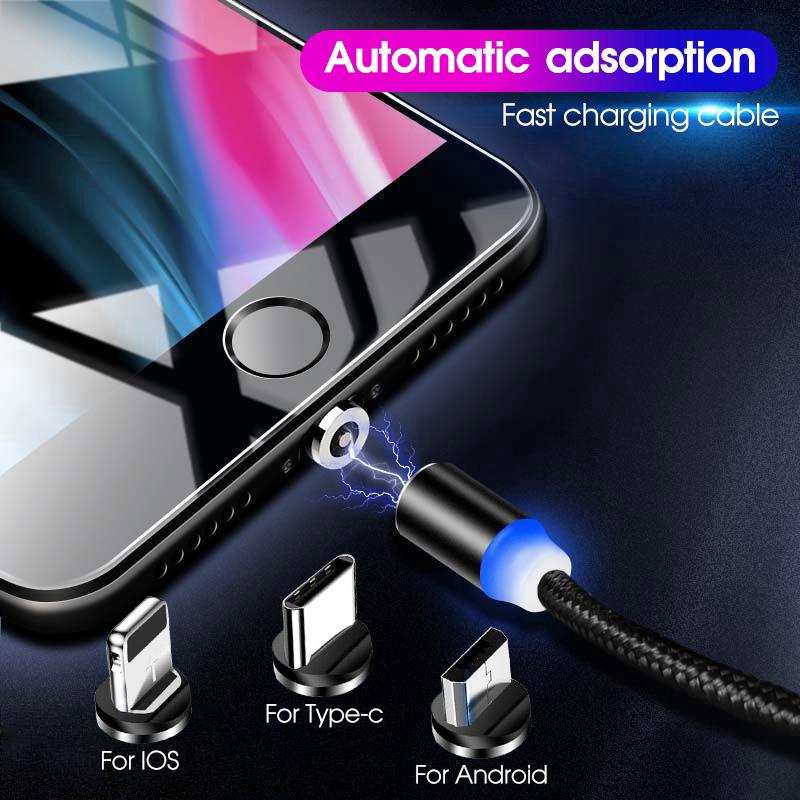Dây cáp sạc nhanh 1m cho iphone Type C Micro USB