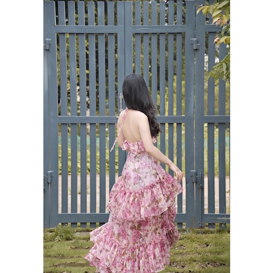 ROSIE - Váy hoa yếm dài