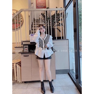 Áo sơmi bèo pha len