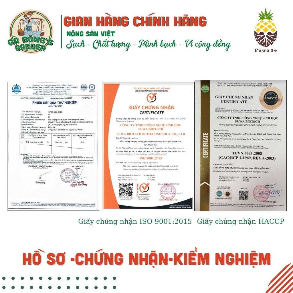 Nước Rửa Chén Hữu Cơ Fuwa3e Eco-enzyme An toàn cho da nhạy cảm Chai 100ml