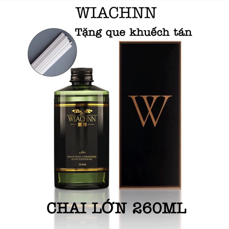 Chai Bổ Sung Tinh Dầu Thơm Phòng WIACHNN 260ml Que Gỗ Tự Khuếch Tán Cho Chai Đã Sử Dụng BS260