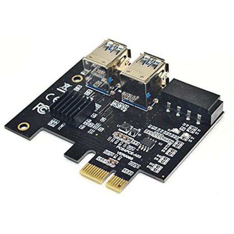 Card Mở Rộng Pci-E 1 Sang 4 Pci-E 1x Sang 16x 4 Cổng Usb 3.0 Cho Btc Miner Mining | BigBuy360 - bigbuy360.vn