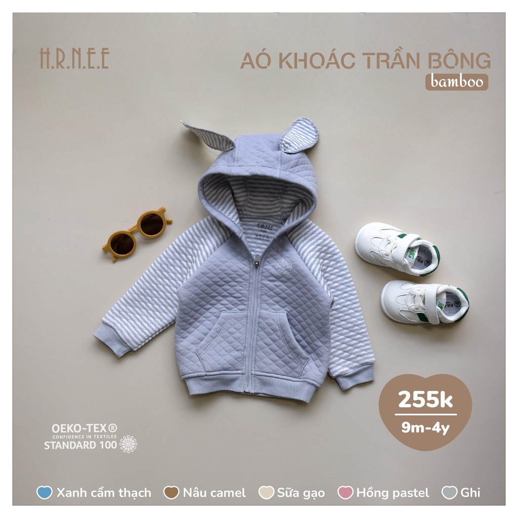 Áo khoác trần bông H.R.N.E.E