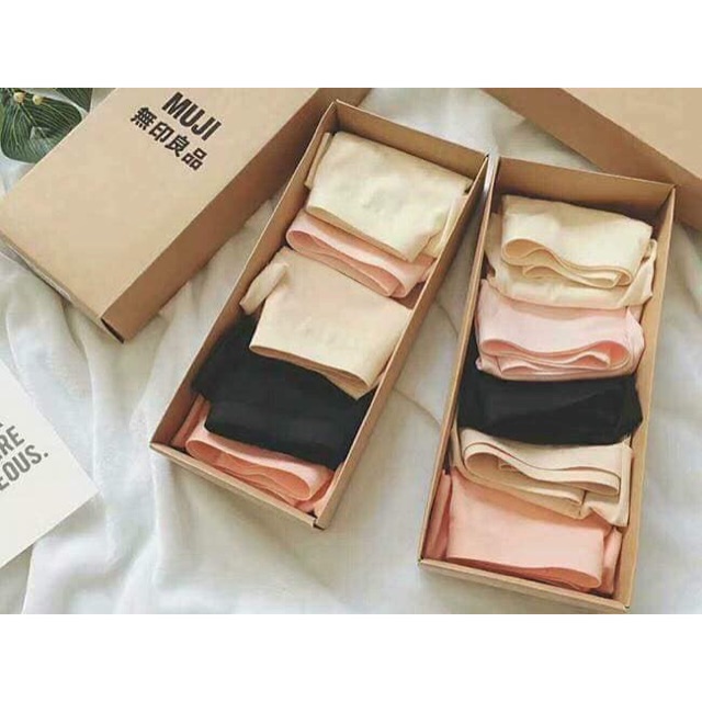 Quần lót Muji xuất Nhật full hộp 5 cái