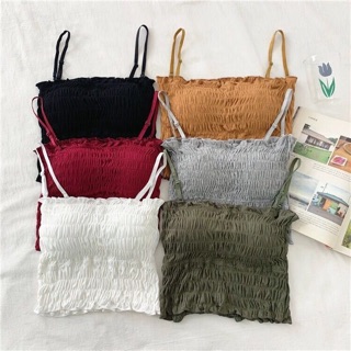 Áo hai dây nhún dễ thương ulzzang