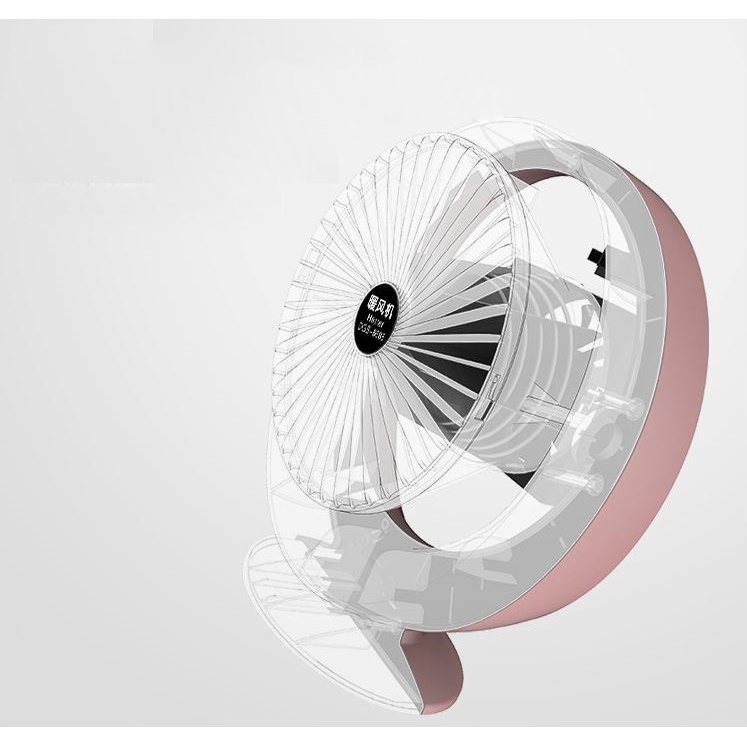 Quạt sưởi mini để bàn 2 chiều Heater Fan 800W, Máy sưởi ấm mini làm ấm nhanh chỉ 5s, Tự ngắt khi quá nhiệt