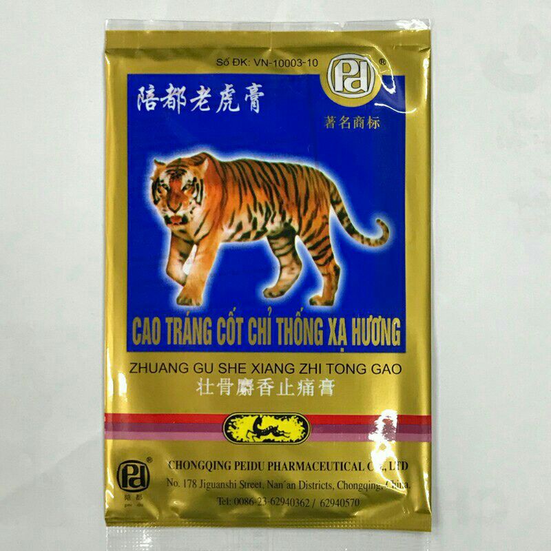 Cao Dán Con Cọp_ Cao Dán Con Hổ(1 bọc 4 miếng)