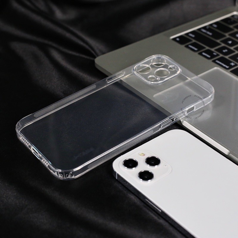 Ốp lưng J-Case trong suốt silicon dẻo bảo vệ camera cho điện thoại ip 13 13 pro 13 promax