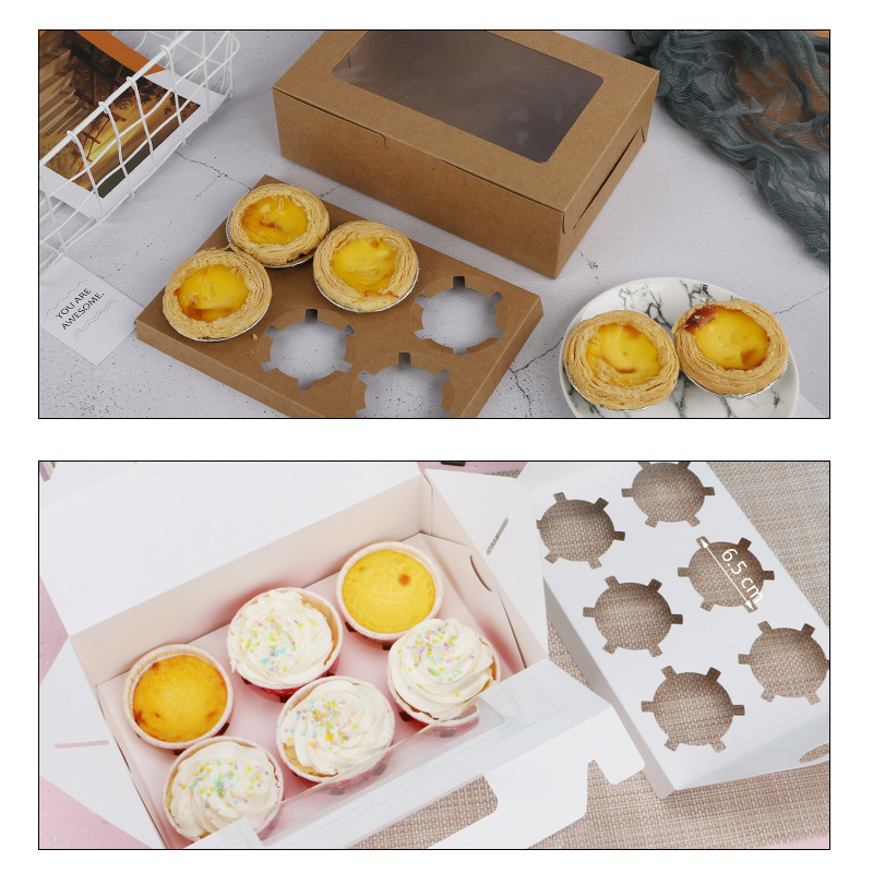 HKS 1 Hộp Đựng Bánh Cupcake Nhiều Kích Cỡ