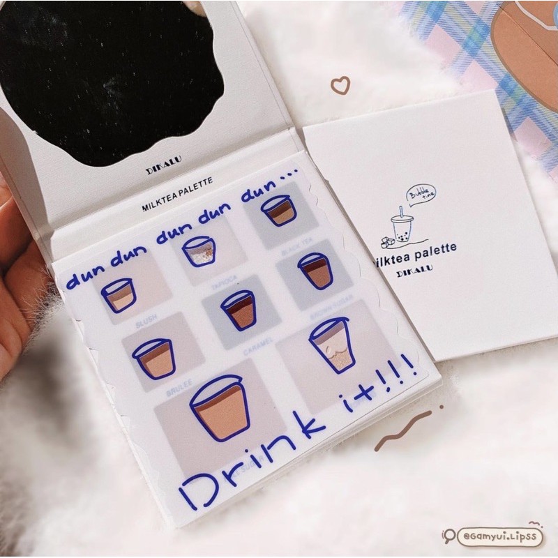 Bảng trang điểm Dikalu Trà Sữa Bubble Time Gồm Phấn Mắt + Phấn Má + Hilight | BigBuy360 - bigbuy360.vn