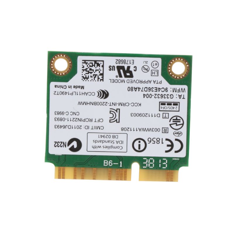 Thẻ Wifi Intel Không Dây 2200 Bnhmw 60y3295 20200048 Cho Lenovo Ibm T430 W530 T530 300m