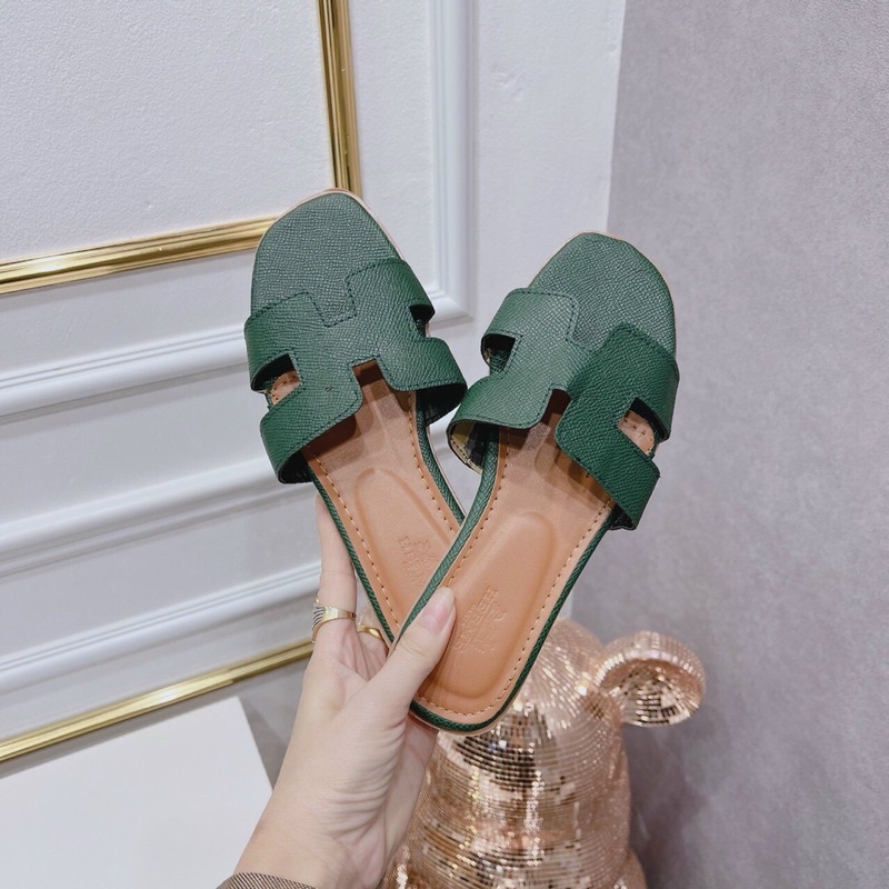 Dép Lê Nữ Chữ H da vân cá sấu đủ màu