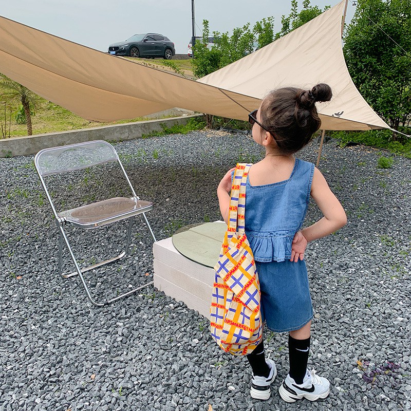 Set Áo Denim Sát Nách + Quần Short Năng Động Thời Trang Phong Cách Hàn Quốc Cho Bé Gái